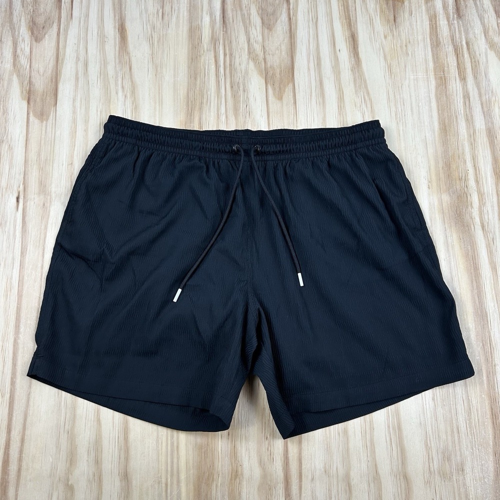 Chubbies Men's 2XL Black Lined Drawstring Shorts 5.5" Inseam Athletic Swim